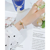 Natural Freshwater Pearl Stainless Steel Love Lock Head Bracelet