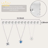 Acrylic Jewelry Wall Display Stand 12-Bit Hook