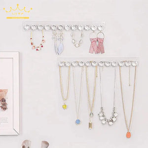 Acrylic Jewelry Wall Display Stand 12-Bit Hook