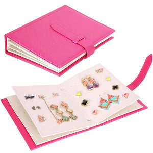 Portable Leather Earrings Studs Display Rack