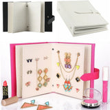 Portable Leather Earrings Studs Display Rack