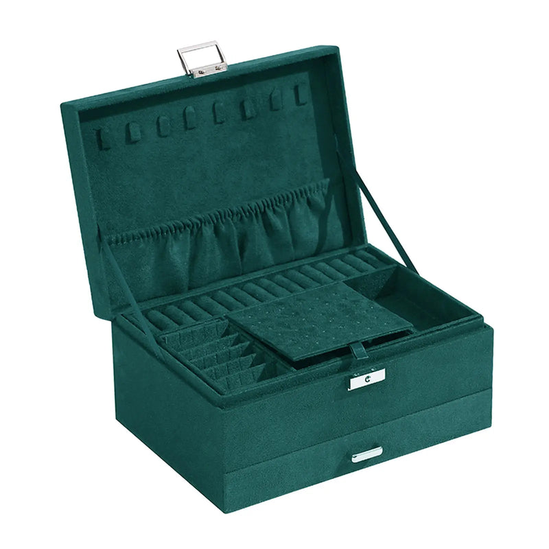 3-Layer Watch Drawer Jewelry Box Storage Case Girls
