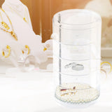 360 Degree Rotatable Jewelry Box with Lid