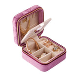 Jewelry Organizer Box with Mirror Large Capacity Storage