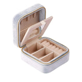 Jewelry Organizer Box with Mirror Large Capacity Storage