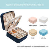 Travel Jewelry Organizer Box Candy PU Leather Storage Earring Holder Display