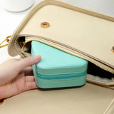 Travel Jewelry Display Case Earrings Necklace Ring Box