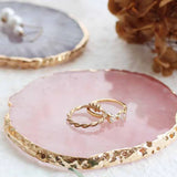 Hand-Painted Jewelry Display Plate Organizer
