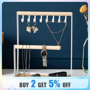 Jewelry Organizer Display Stand Earrings Necklaces Bracelets Storage Rack