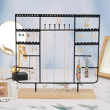 DIY Jewelry Organizer Display Stand with Wooden Base