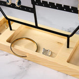 DIY Jewelry Organizer Display Stand with Wooden Base
