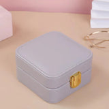 Jewelry Organizer Travel Case Box with Mirror Portable Locket Necklace