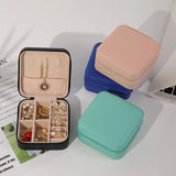 Jewelry Organizer Display Travel Case PU Leather Portable Necklace Box