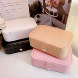 Double Layer Jewelry Case Boxes Portable Necklace Box