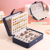 Portable Jewelry Organizer Travel Case Necklace Ring Box
