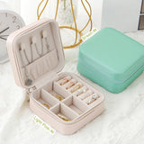 Portable Jewelry Organizer Travel Case Necklace Ring Box