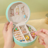Portable Jewelry Organizer Travel Case Mini Necklace Box Earring Ring Holder