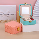 Portable Leather Jewelry Box for Women