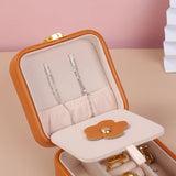 Portable Leather Jewelry Box for Women