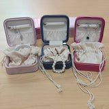 Portable Jewelry Box Leather Storage Organizer Display Travel Jewelry Case Boxes