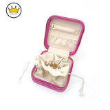 Portable Jewelry Box Leather Storage Organizer Display Travel Jewelry Case Boxes