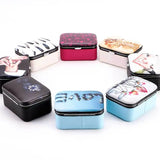 Portable Locket Necklace Jewelry Box Leather Storage