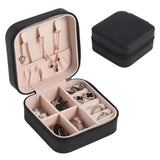 Portable Travel Jewelry Case Box Leather Earring Ring Holder