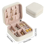 Portable Travel Jewelry Case Box Leather Storage Earring Ring Holder