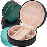 Portable Jewelry Organizer Travel Case Leather Storage