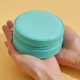 Portable Jewelry Organizer Travel Case Leather Storage