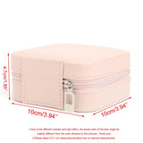 Travel Jewelry Case Leather Storage Organizer Earring Holder Wedding Gift