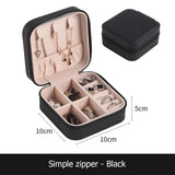 Travel Jewelry Case Boxes Portable Storage Organizer Earring Holder