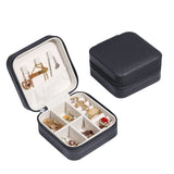 Leather Travel Jewelry Organizer Earring Holder