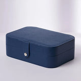 Double Jewelry Storage Leather Portable Travel Organizer