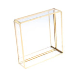 Glass Mirror Vanity Tray Geometric Shape Perfume Display Decor