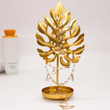 Leaf Shape Jewelry Organizer Necklace Tree Bracelet Display Stand