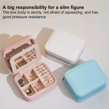 Mini Jewelry Organizer Box Compact Small Portable Case