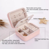 Mini Jewelry Organizer Box Compact Small Portable Case