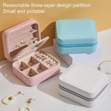 Mini Jewelry Organizer Box Compact Small Portable Case