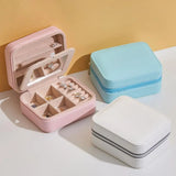 Mini Jewelry Organizer Box Compact Small Portable Case