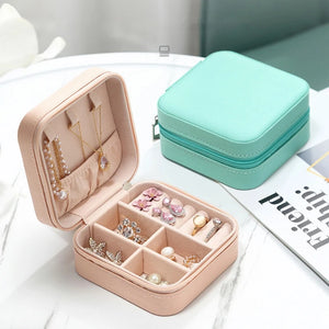 Jewelry Organizer Display Case Earrings Ring Necklace Storage Boxes