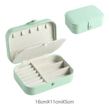 Portable Jewelry Organizer Box Double Layer Storage