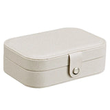 Portable Jewelry Organizer Box Double Layer Storage