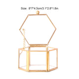 Transparent Jewelry Organizer Ring Box Display Stand