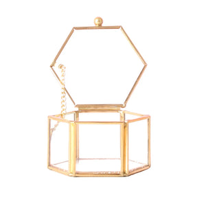 Jewelry Organizer Ring Box Display Stand Transparent Shop Accessories