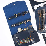 Travel Jewelry Roll Organizer Large Capacity Clutch Pouch Portable