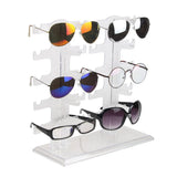 10 Pair Sunglasses Organizer Stand Eyeglass Glasses Rack Display