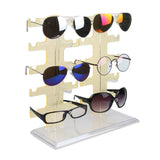 10 Pair Sunglasses Organizer Stand Eyeglass Glasses Rack Display