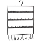 Jewelry Organizer Stand with 66 Holes and 10 Hooks