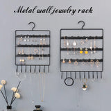 Jewelry Organizer Stand with 66 Holes and 10 Hooks